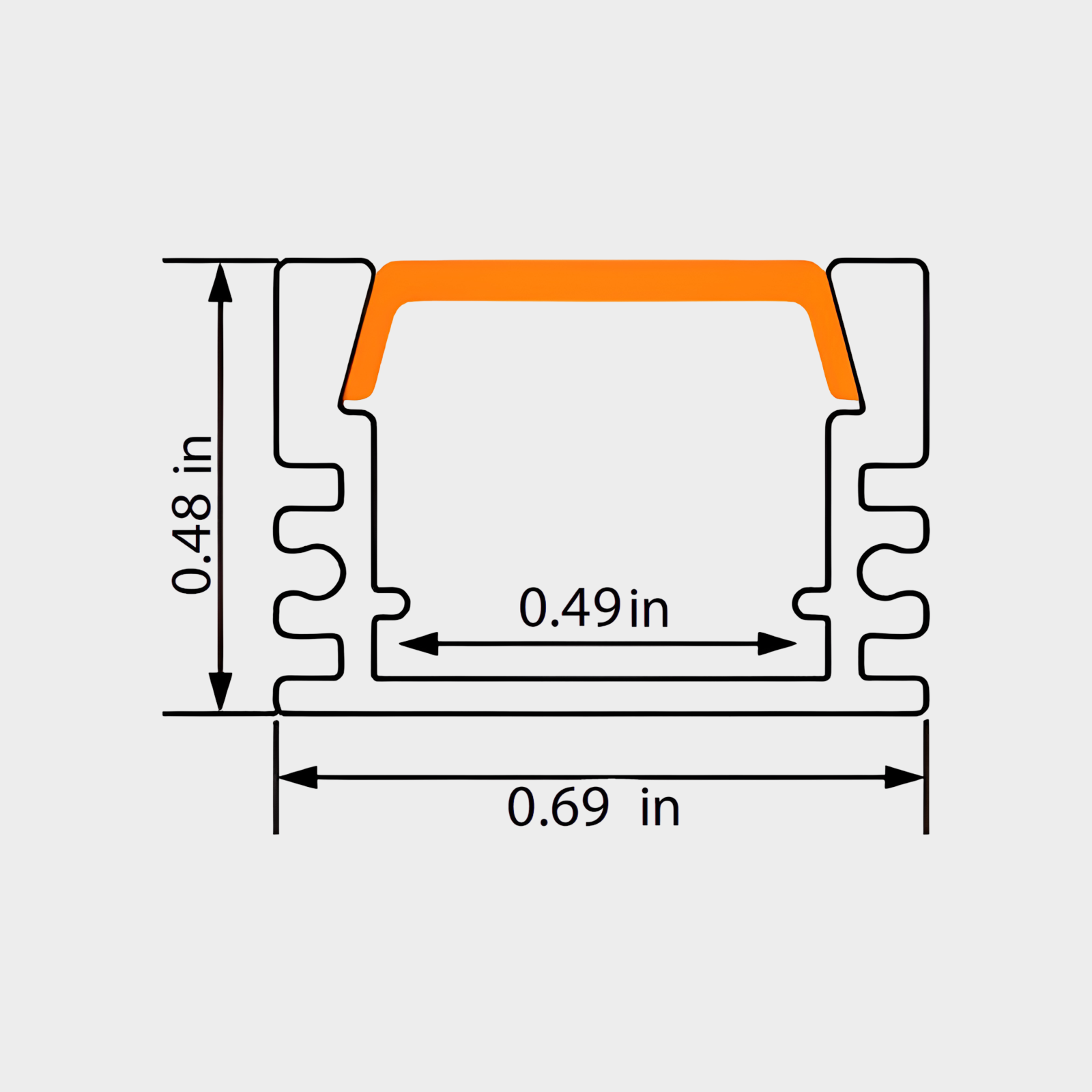 Aluminum LED Channel XT397 - Image 2