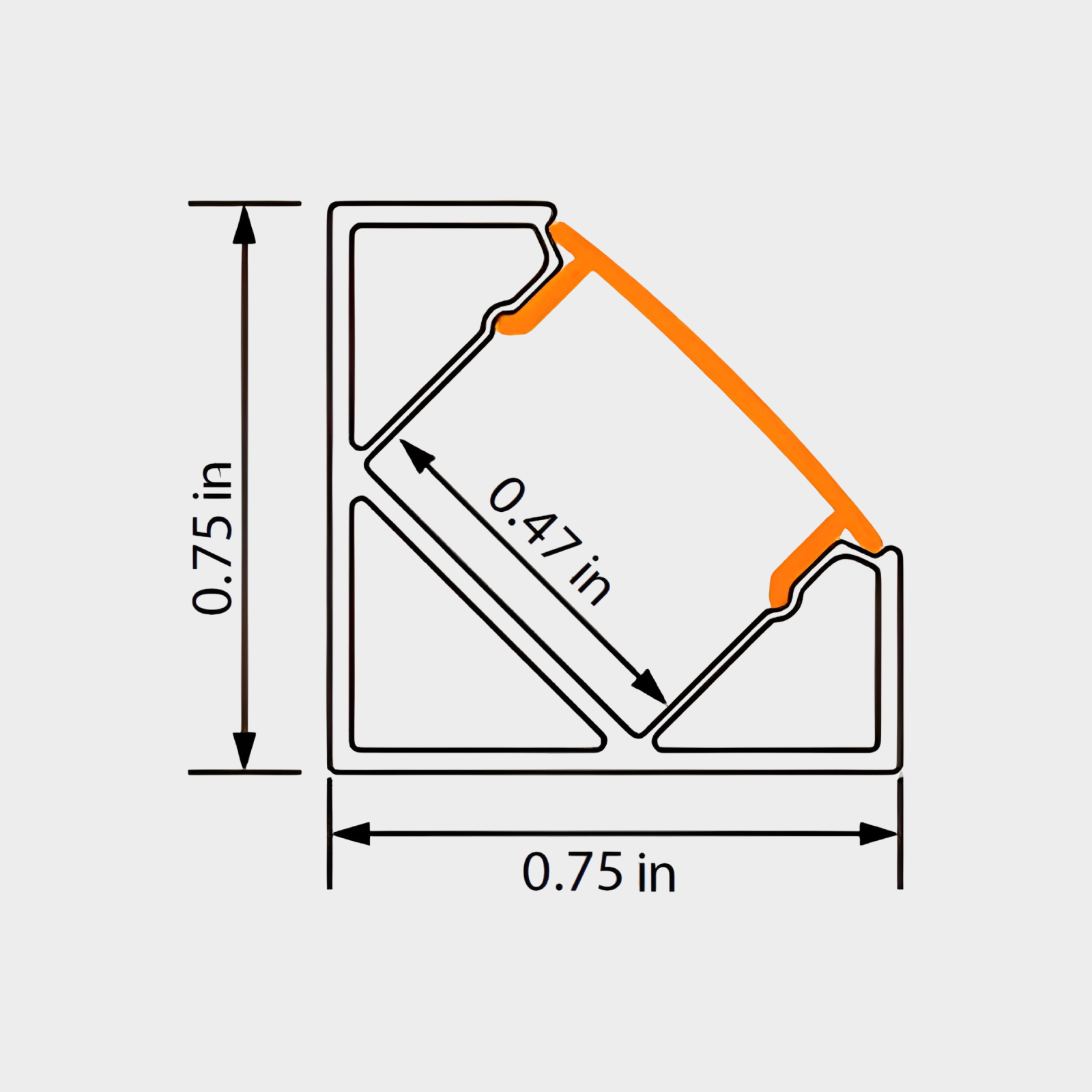 Aluminum LED Channel XT59 - Image 2