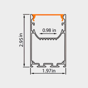 Aluminum LED Channel BG18 - Image 2