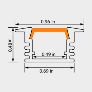 Aluminum LED Channel XT255 - Image 2