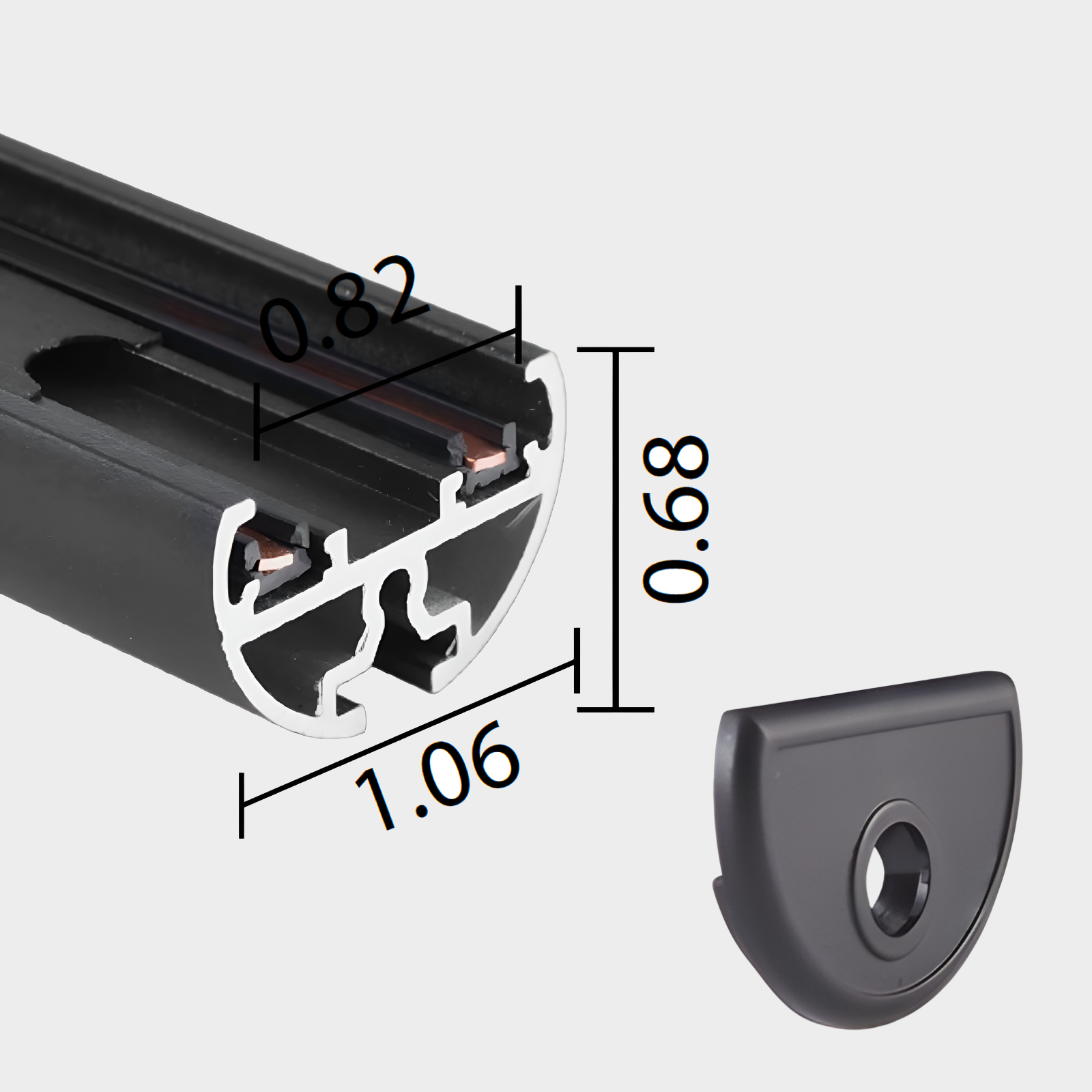Hanging Magnetic  Track Rail OLEO3-M03M-2000 - Image 2