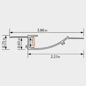 Aluminum LED Channel XT585 - Image 2