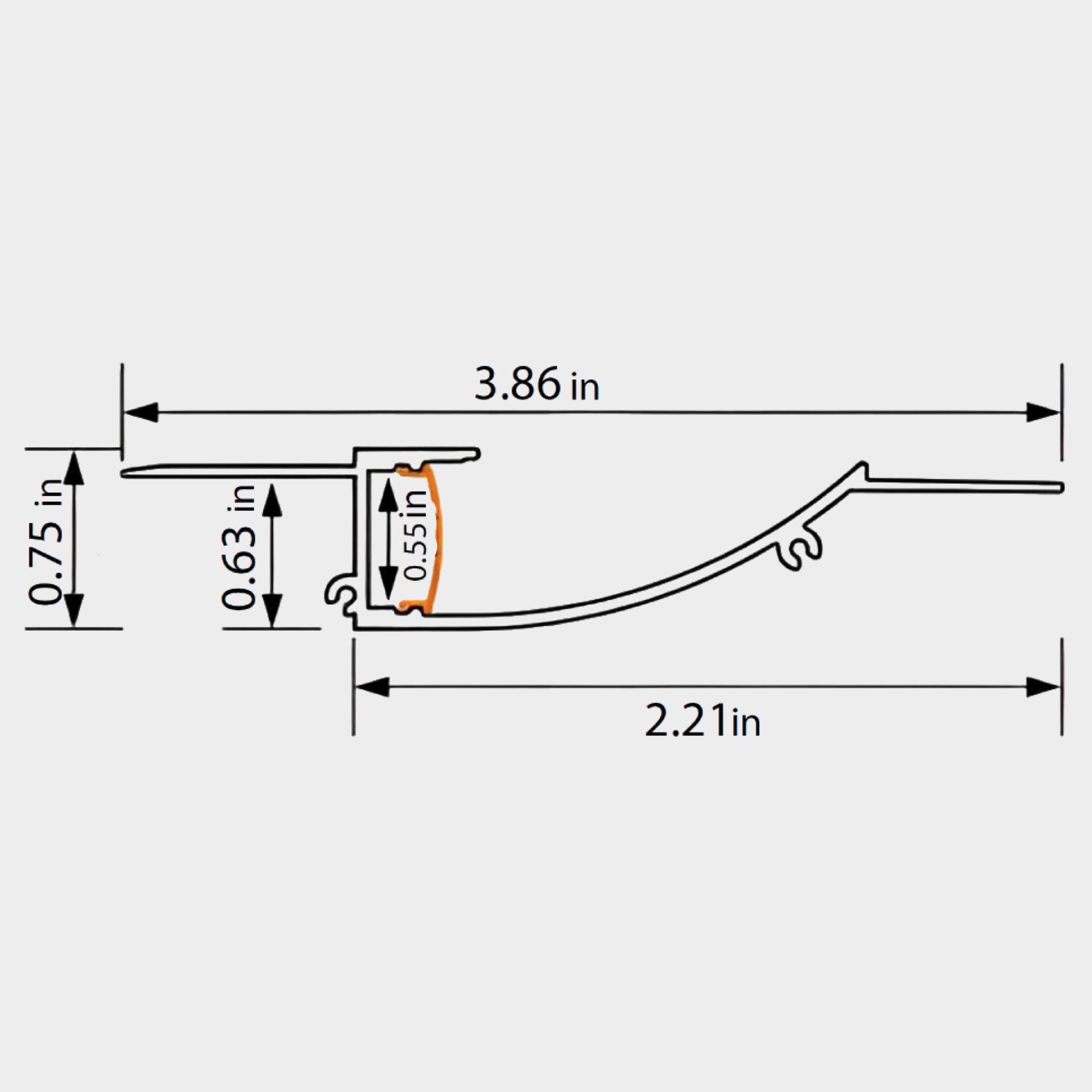 Aluminum LED Channel XT585 - Image 2