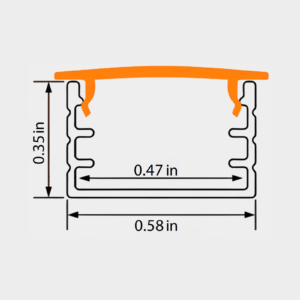 Aluminum LED Channel XT298B - Image 2