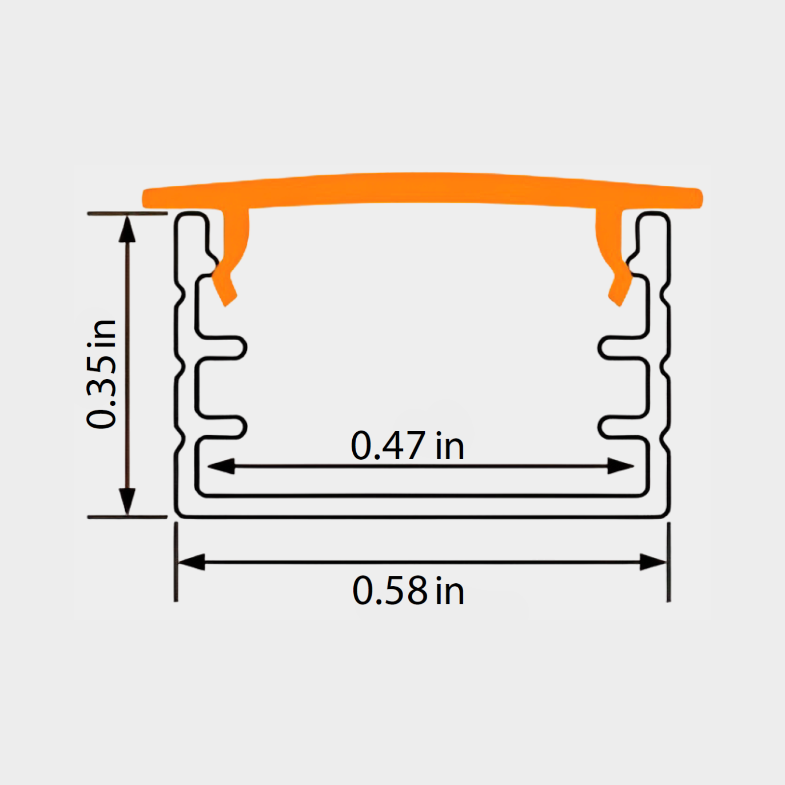 Aluminum LED Channel XT298B - Image 2