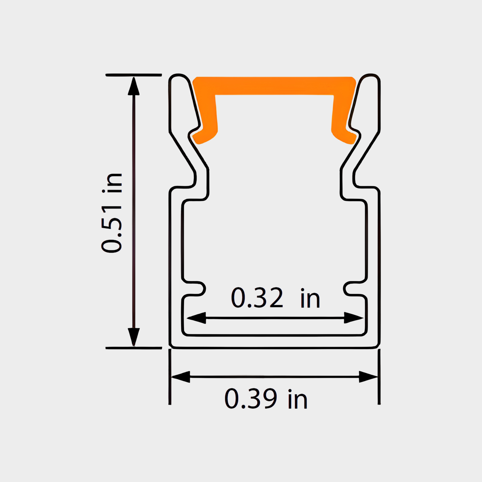 Aluminum LED Channel XT451 - Image 2