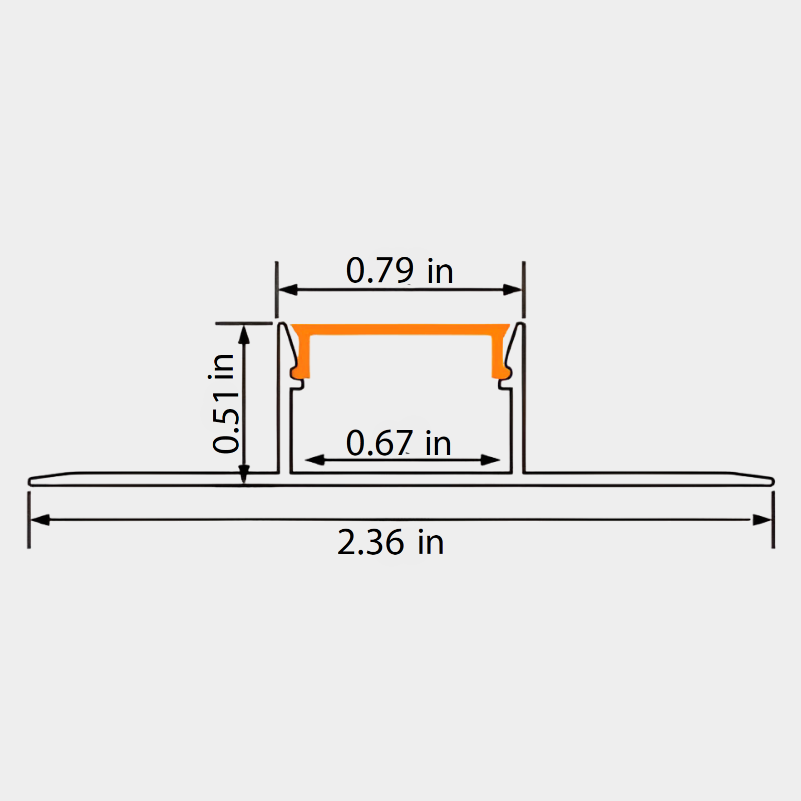 Aluminum LED Channel XT710 - Image 2