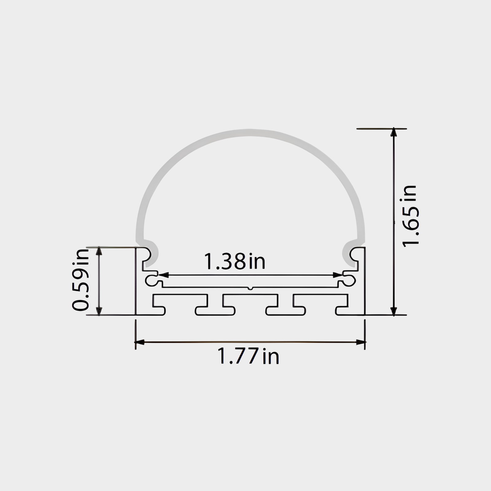 Aluminum LED Channel XT303R - Image 2