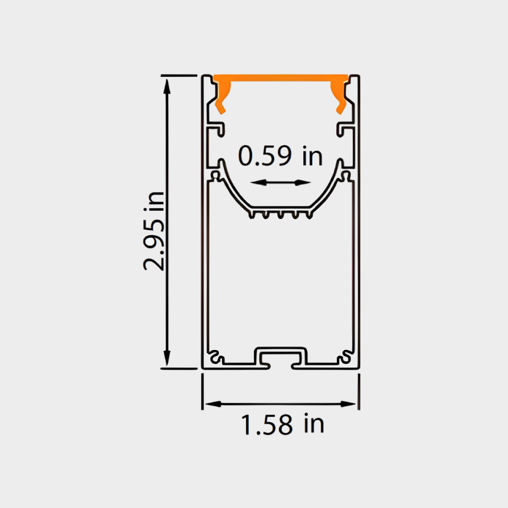 Aluminum LED Channel BG17 - Image 2