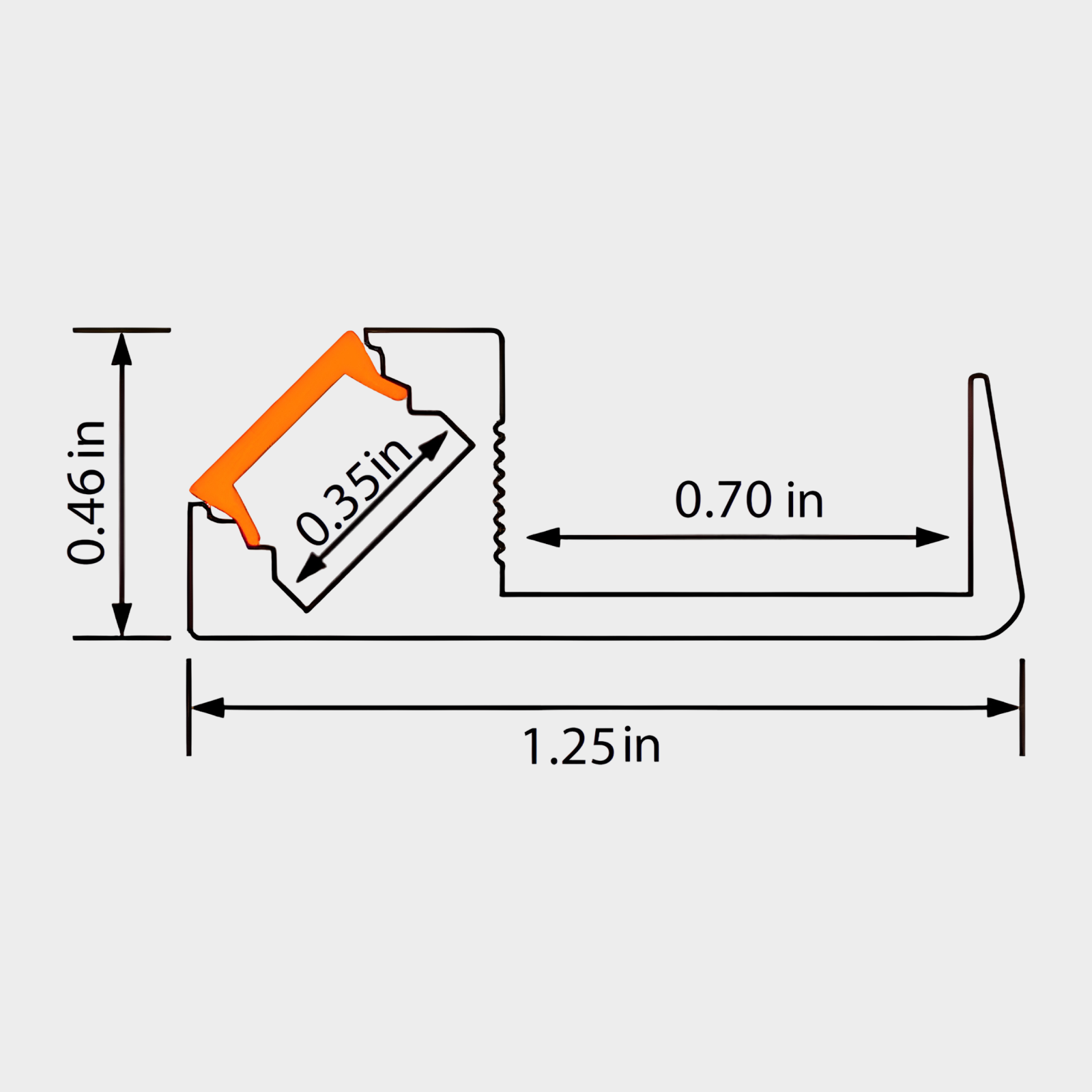 Aluminum LED Channel JP12 - Image 2