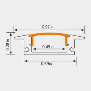 Aluminum LED Channel XT163 - Image 2